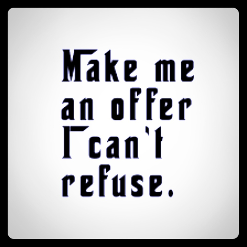 Hit the offer button!